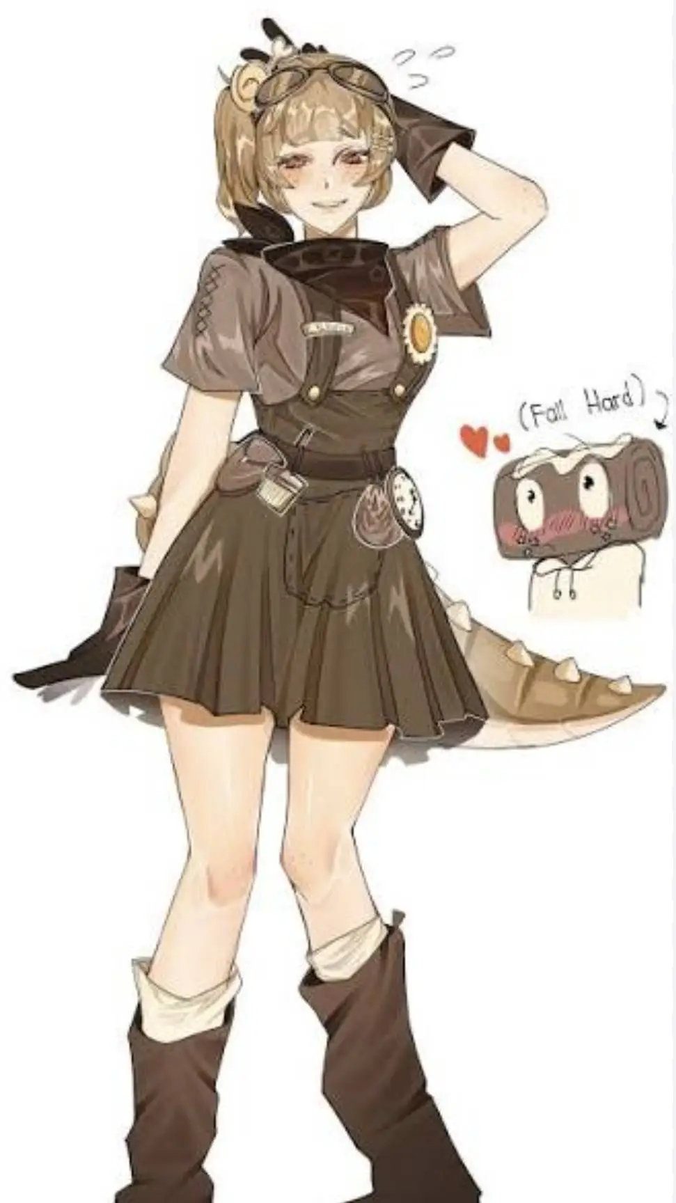 ai character: Fossilcake background