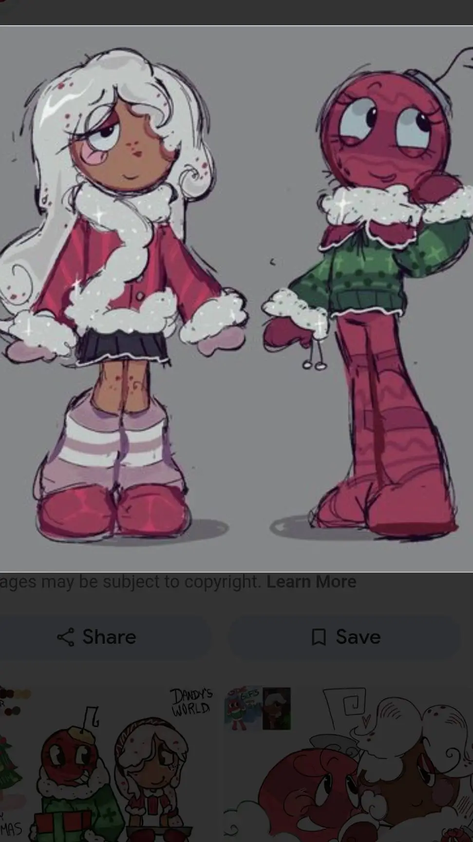 ai character: CristmasCookie background