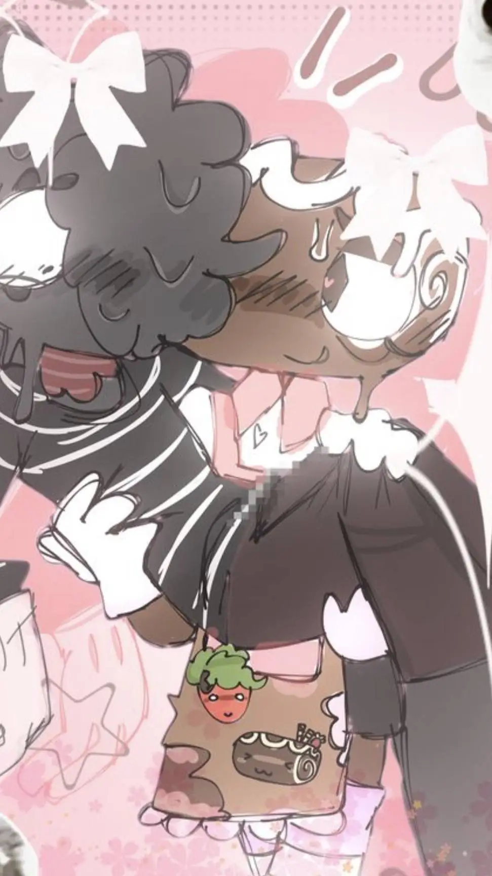 ai character: DarkChocolate background