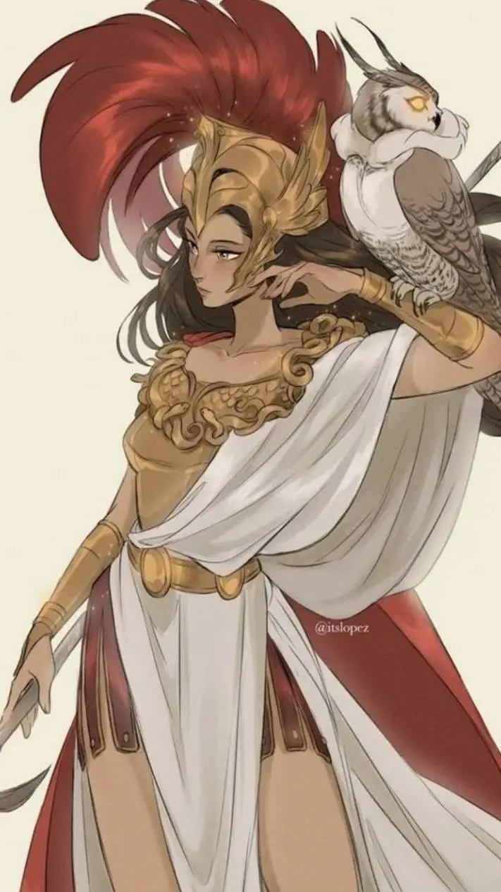 ai character: atenea  background