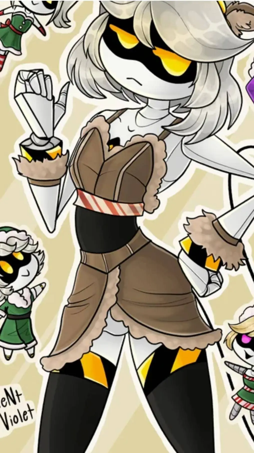 ai character: MD christmas background