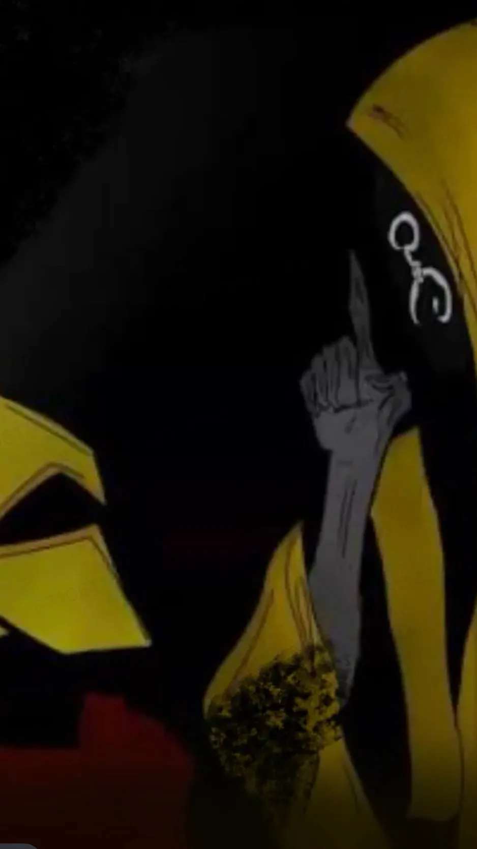 ai character: The king in yellow background
