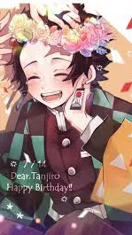 ai character: Tanjiros birthday! background
