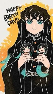 ai character: Muichiros birthday background