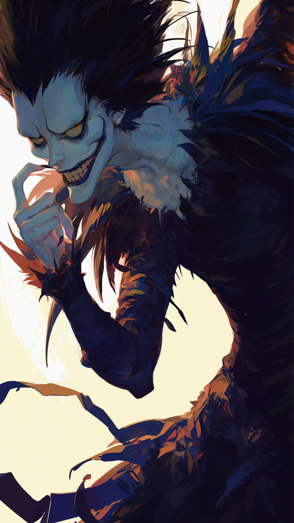 ai character: Ryuk and Light background