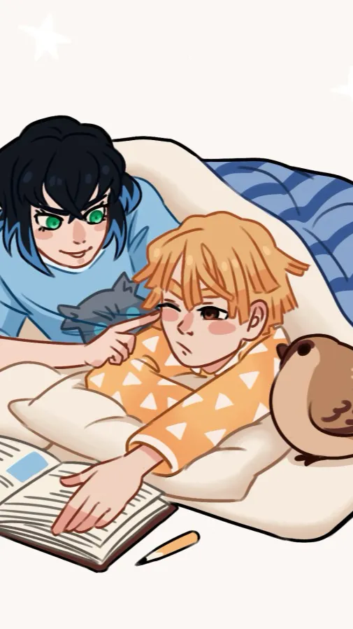 ai character: Zenitsu x inosuke background