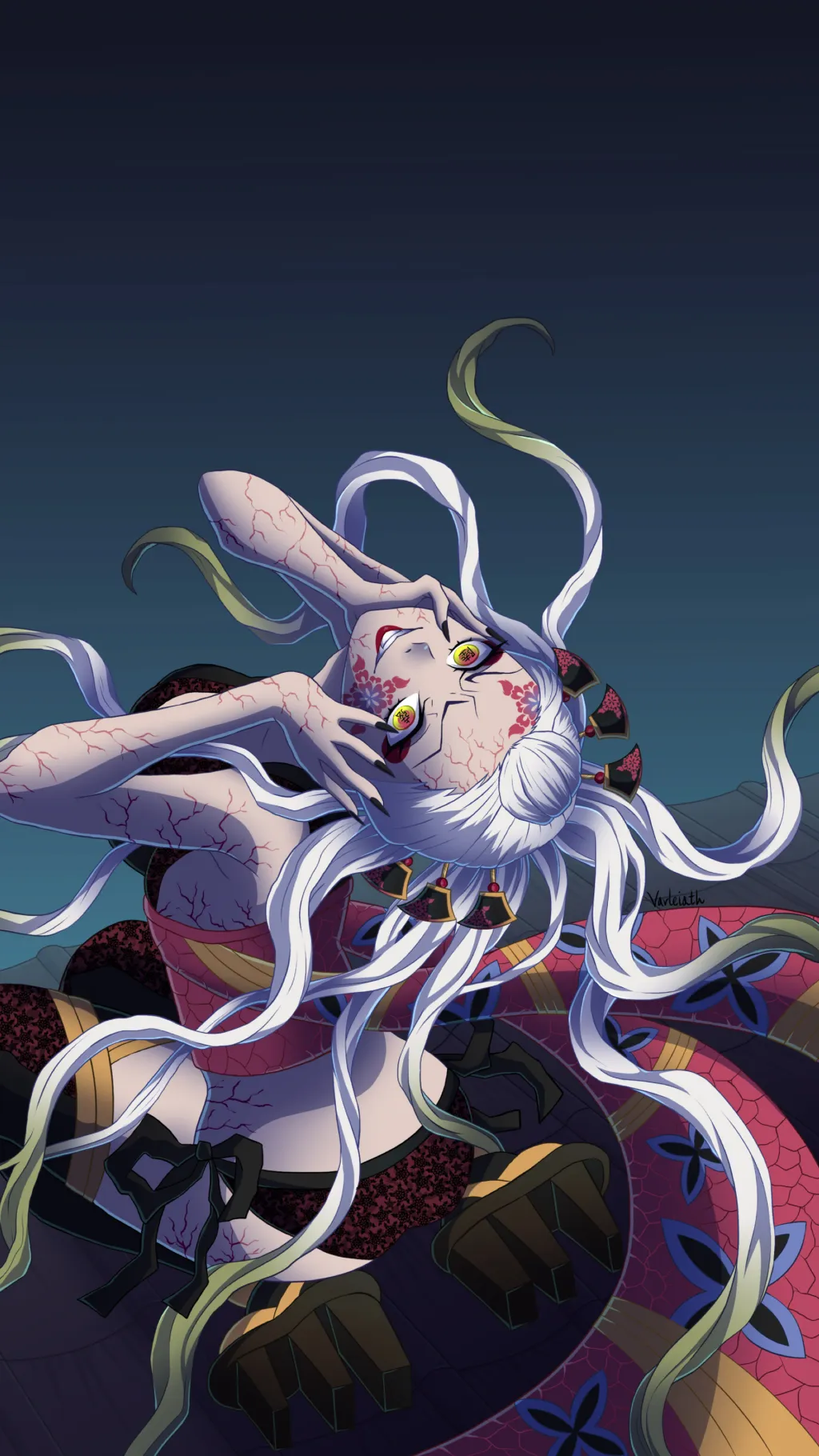ai character: Daki background