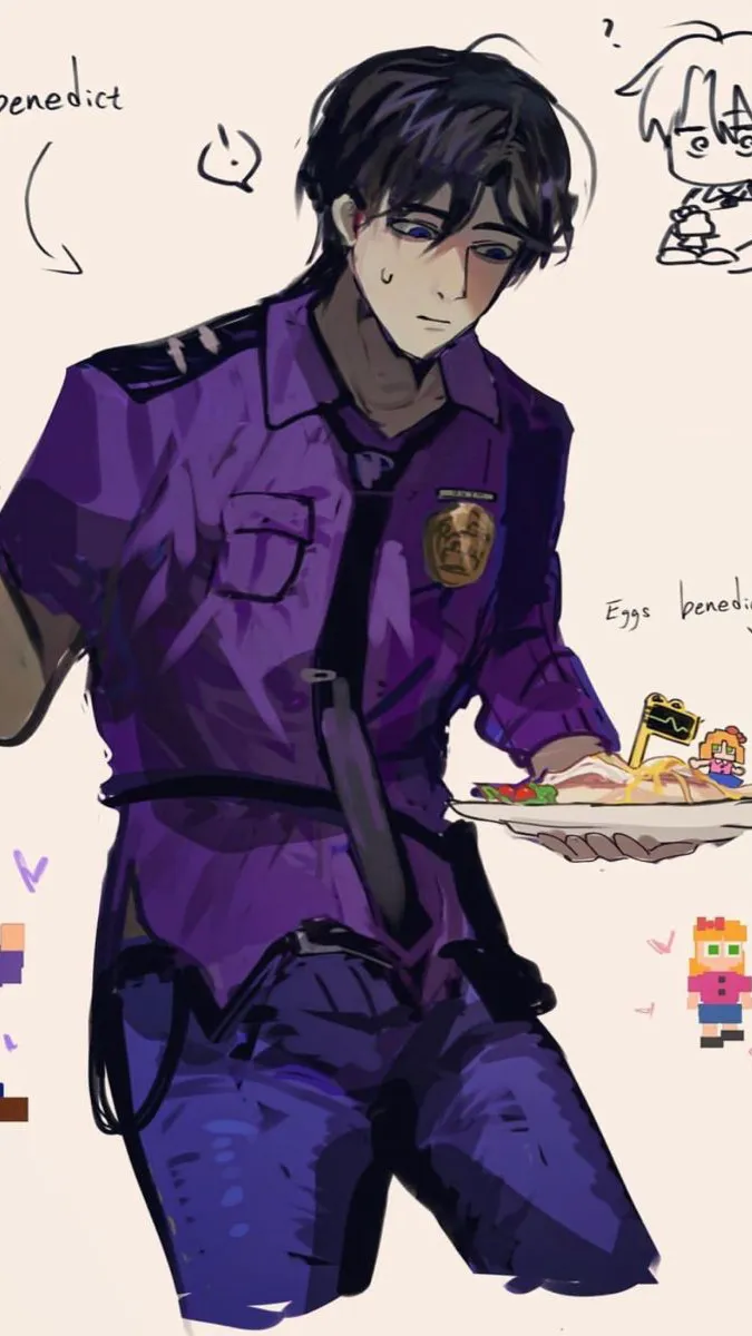 ai character: Michael afton  background