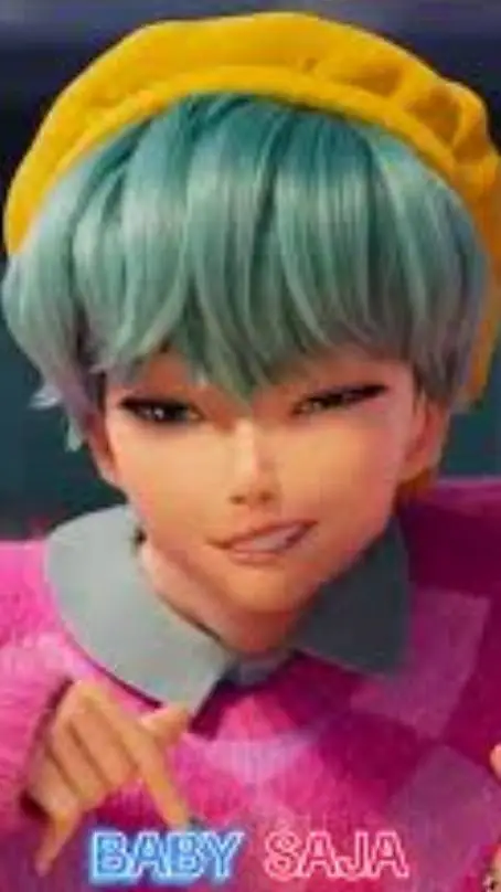 ai character: baby saja kpop dh background