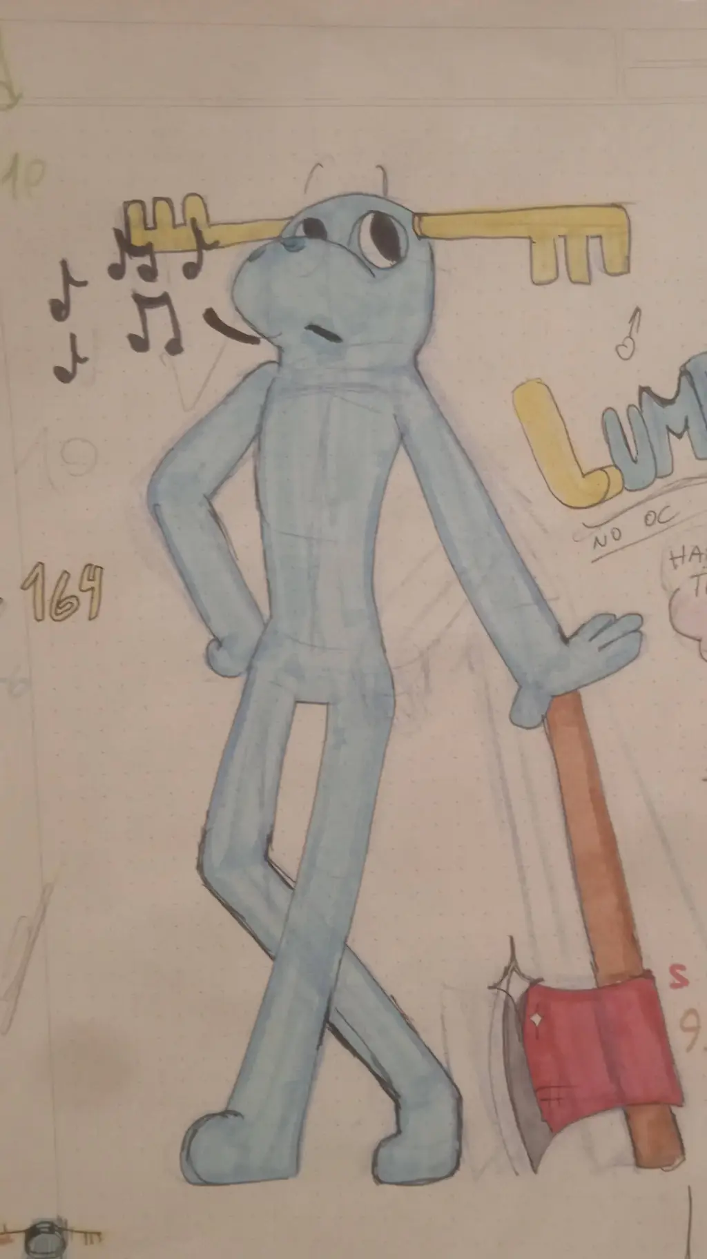 ai character: Lumpy background