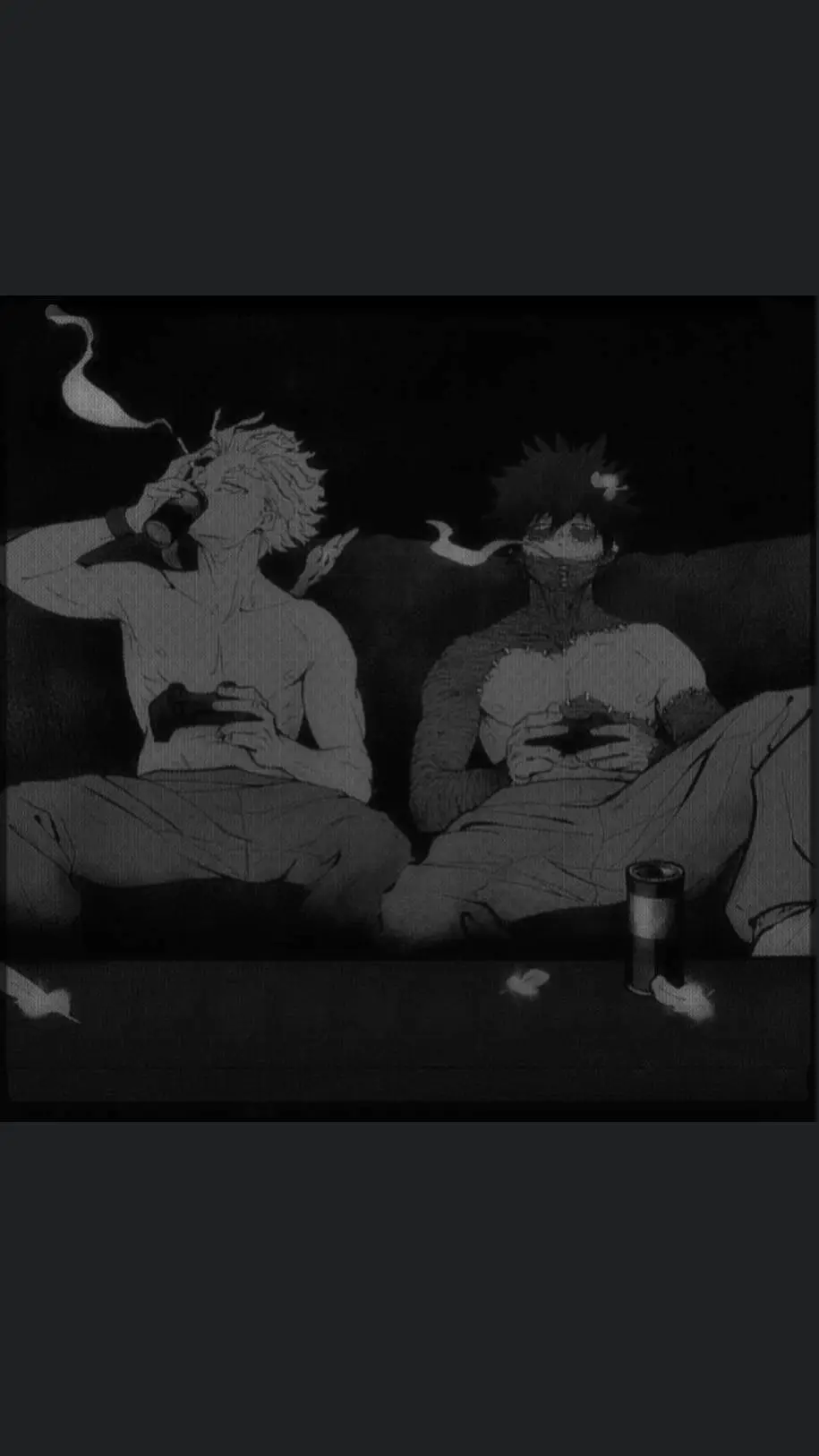 ai character: Hawks x Y/n x Dabi background