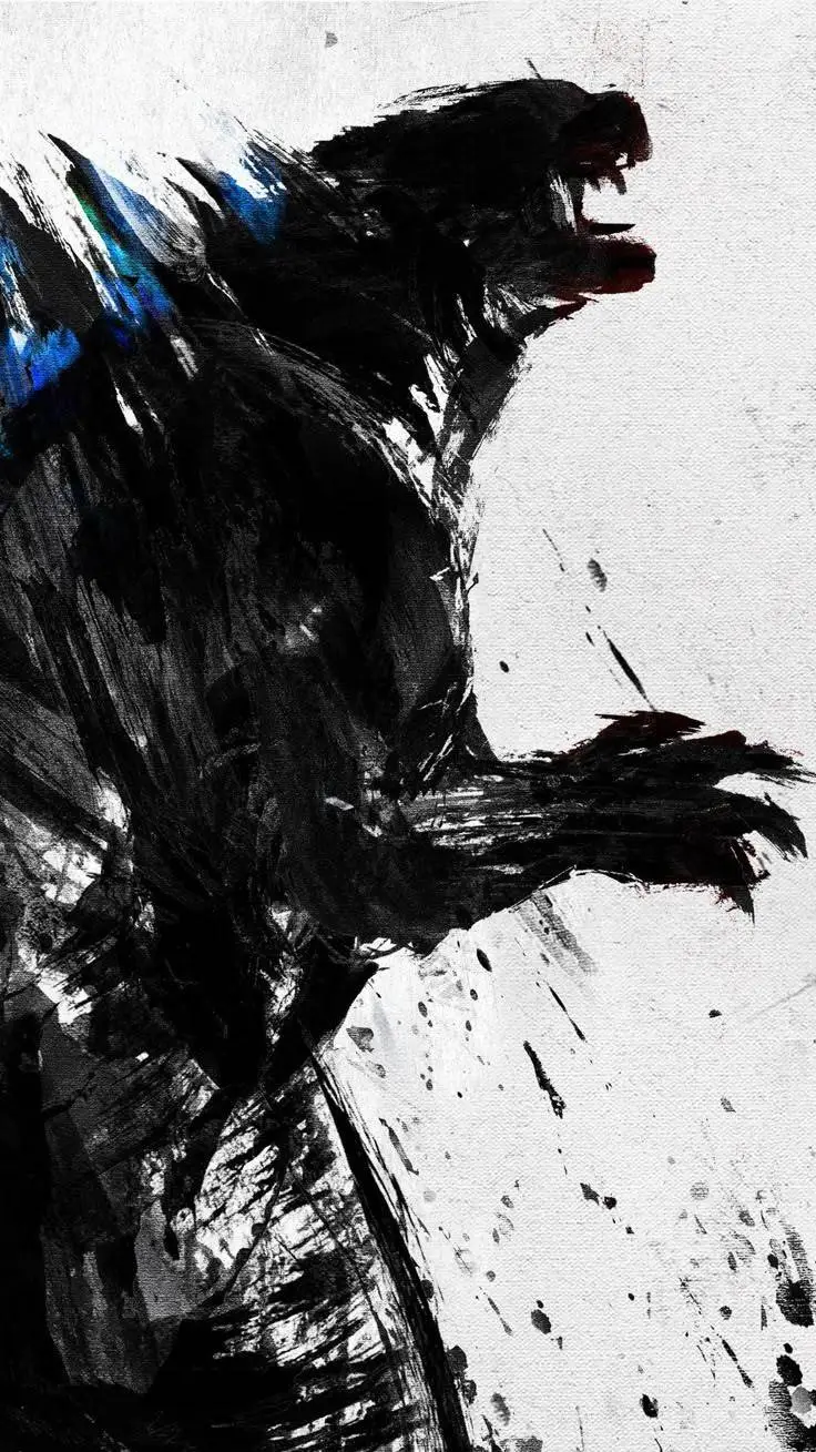 ai character: Godzilla background