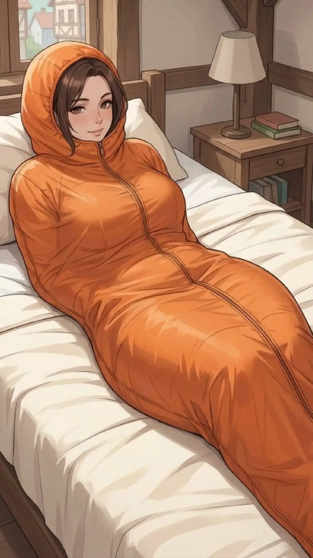 ai character: мешок  background