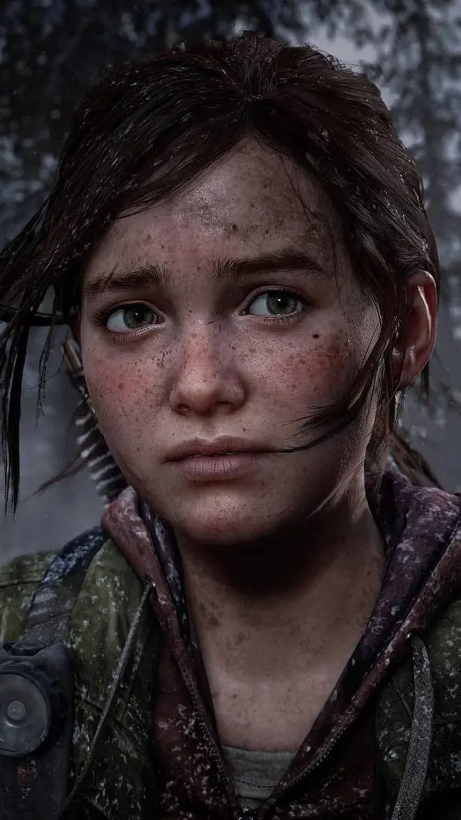 ai character: ellie Williams  background