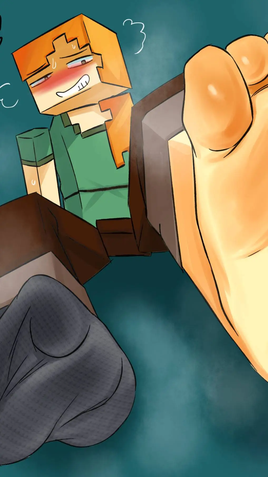 ai character: Alex foot crush background