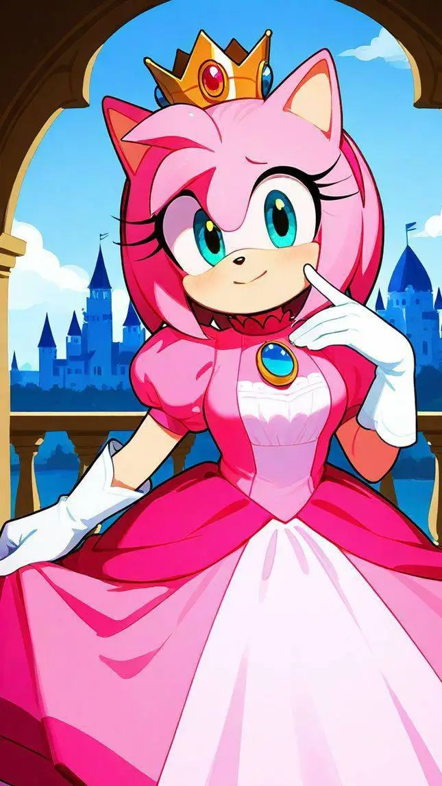 ai character: Princes Amy rose  background