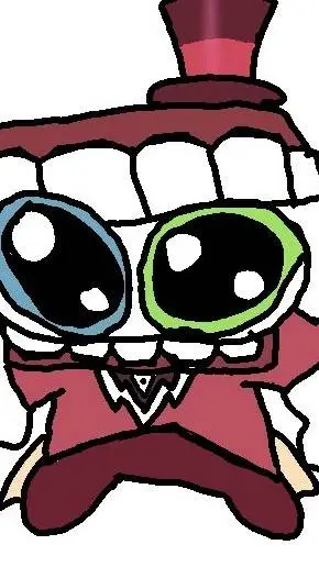 ai character: caine baby background