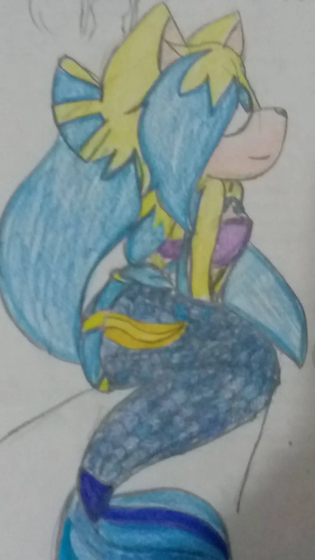 ai character: Eva siren   background