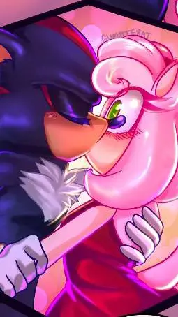 ai character: Shadamy 🖤🩷 background