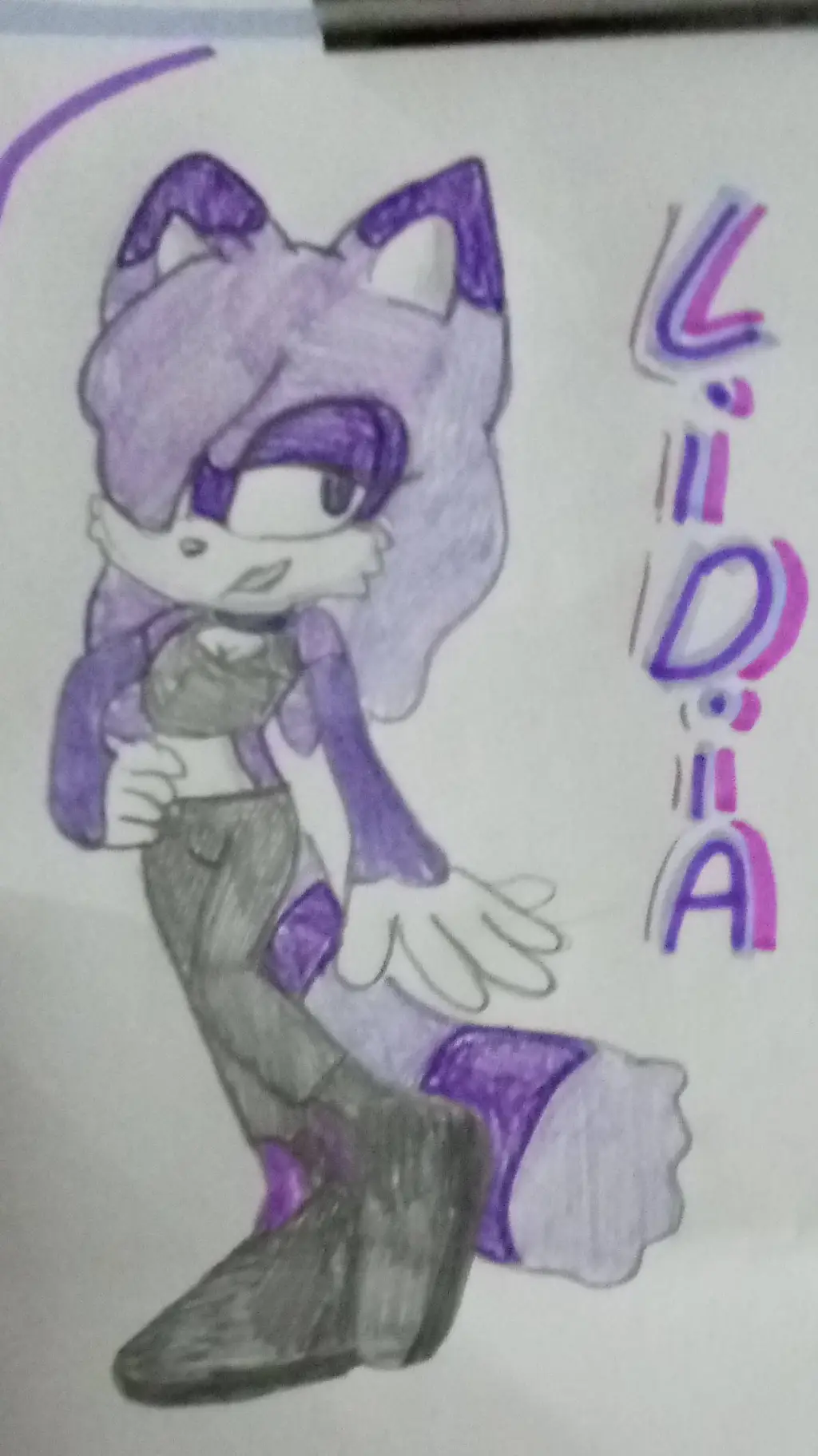 ai character: lidia the raccoon  background