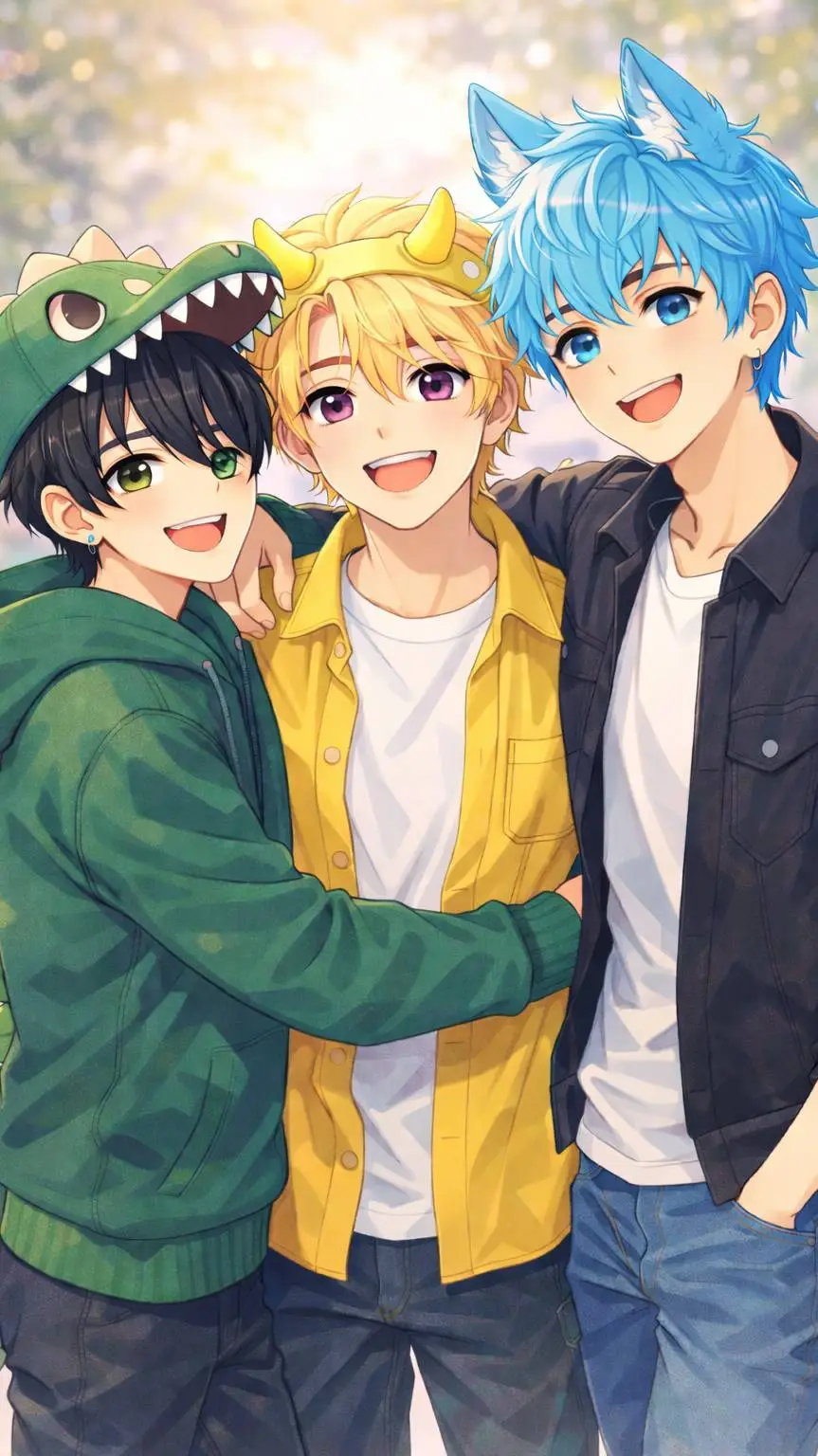 ai character: Axel, Danny y Seth background