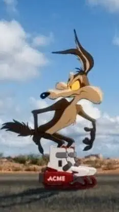 ai character: coyote vs acme  background