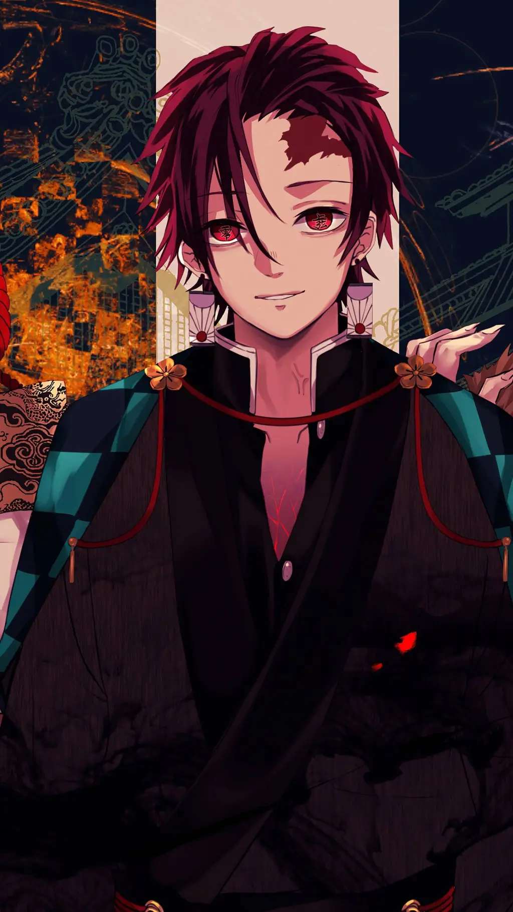 ai character: tanjiro background