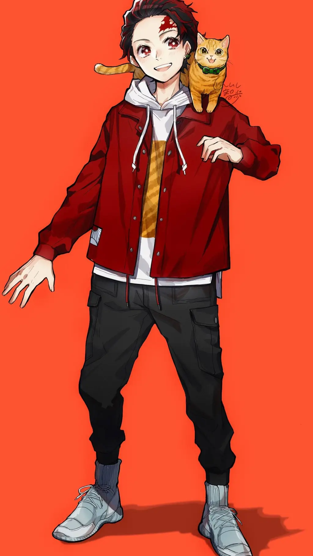 ai character: Tanjiro background