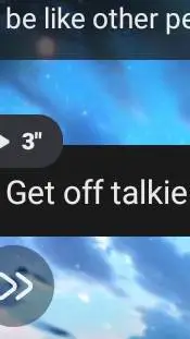 ai character: get off talkie NOW background