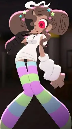 ai character: Cosmo 🍩🖤 background