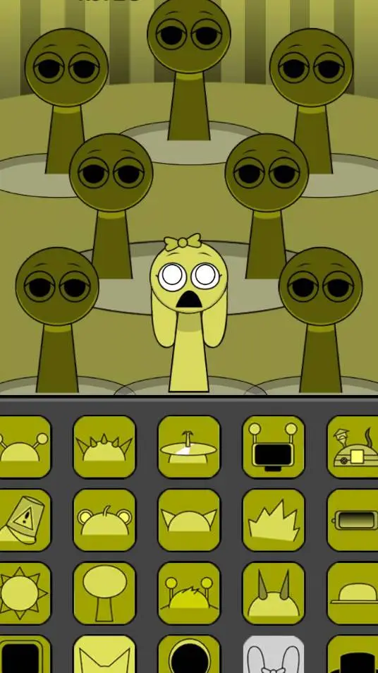 ai character: Mustard pinki  background