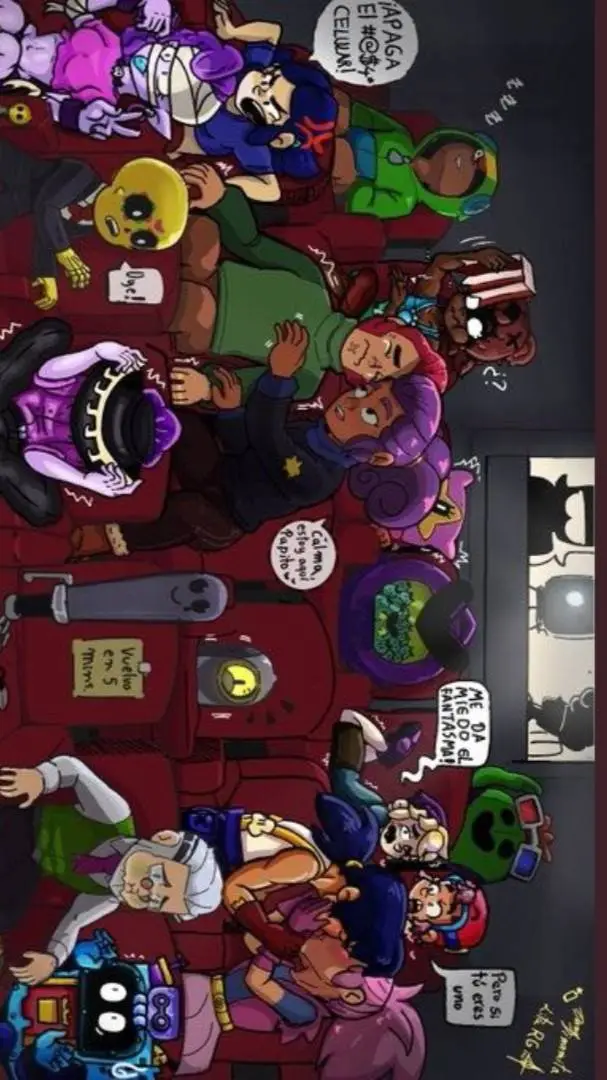 ai character: Brawl stars sinema background