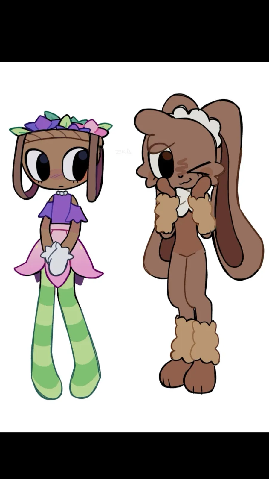 ai character: Basie x cocoa background