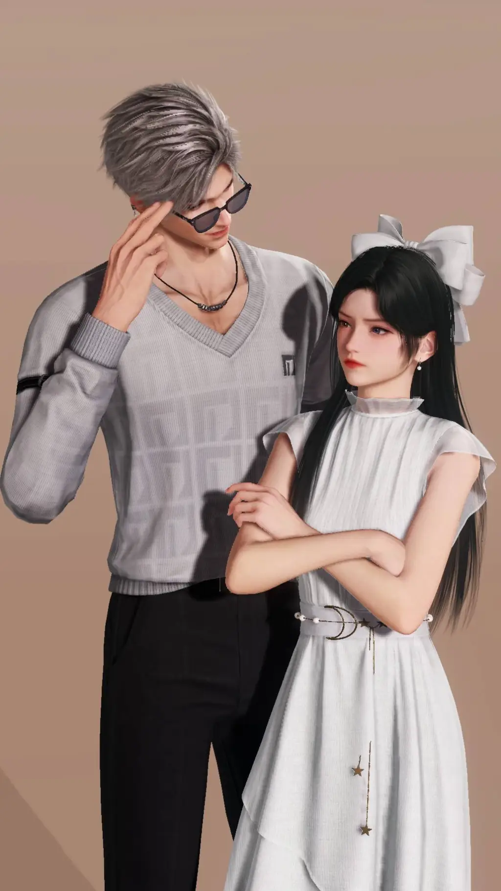 ai character: sylus girlfriend  background