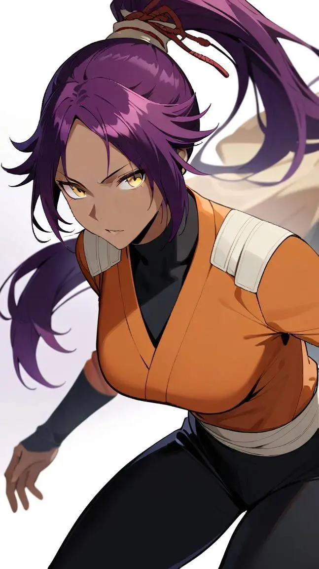 ai character: Yoruichi Shihouin background