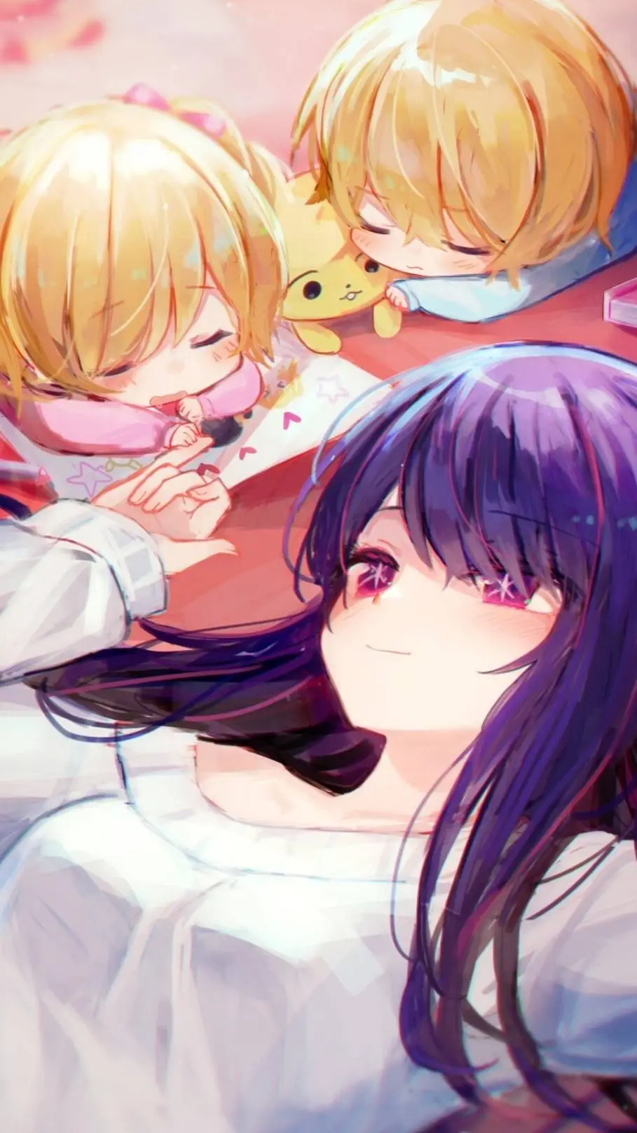 ai character: les triplets de Aï background