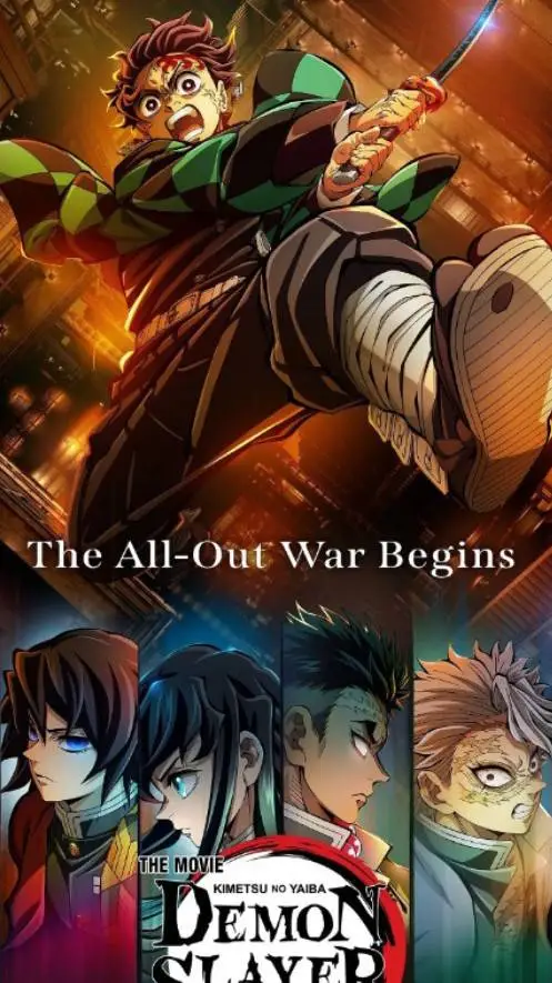 ai character: demon slayer  background