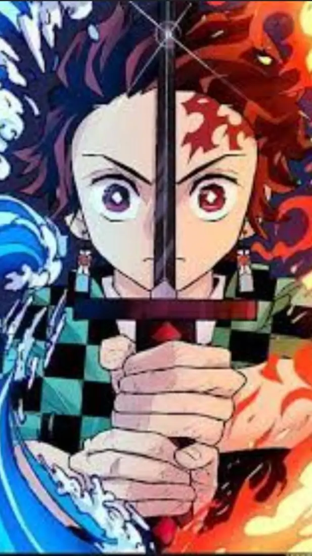 ai character: tanjiro  background