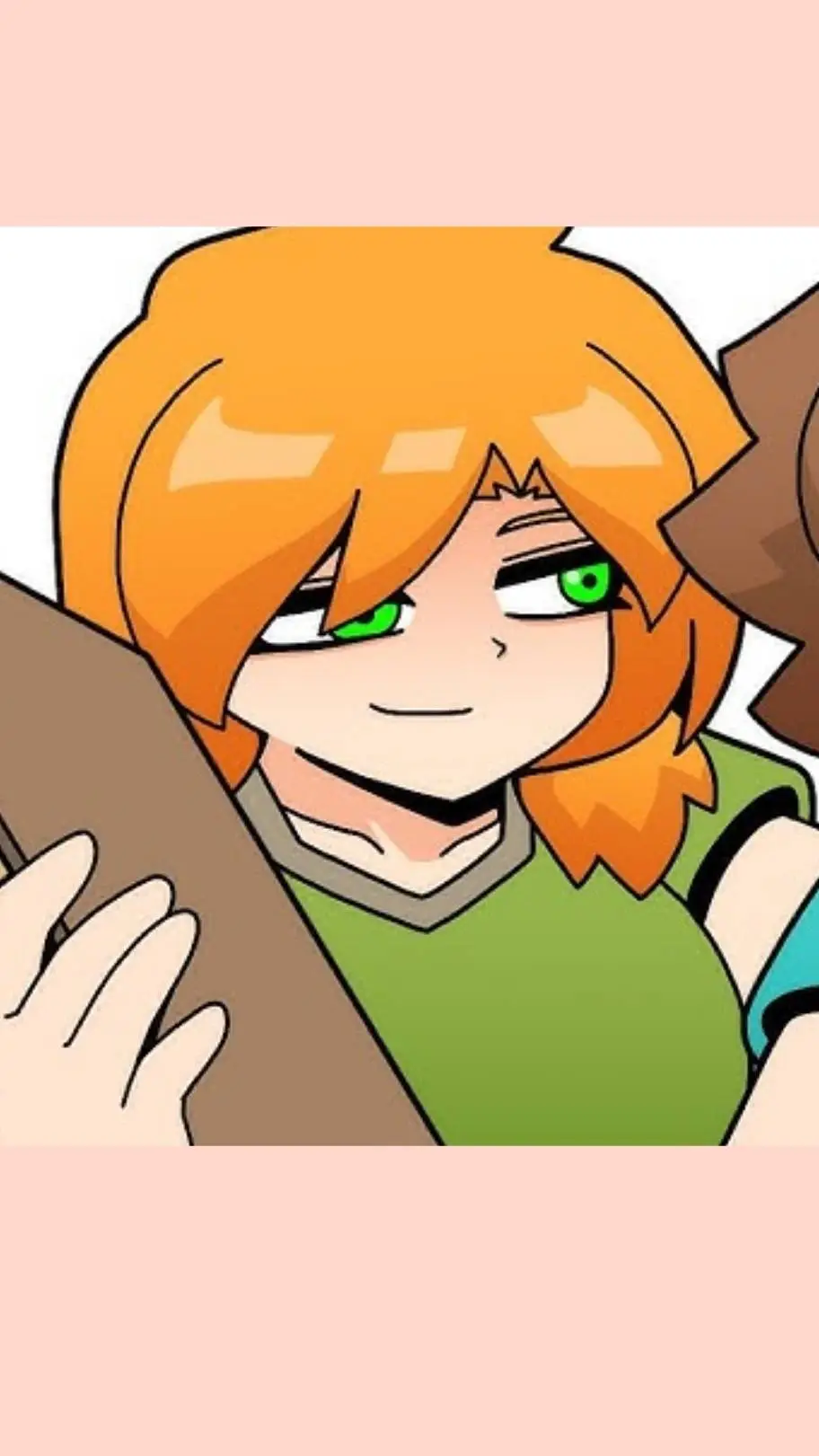 ai character: Minecraft alex background