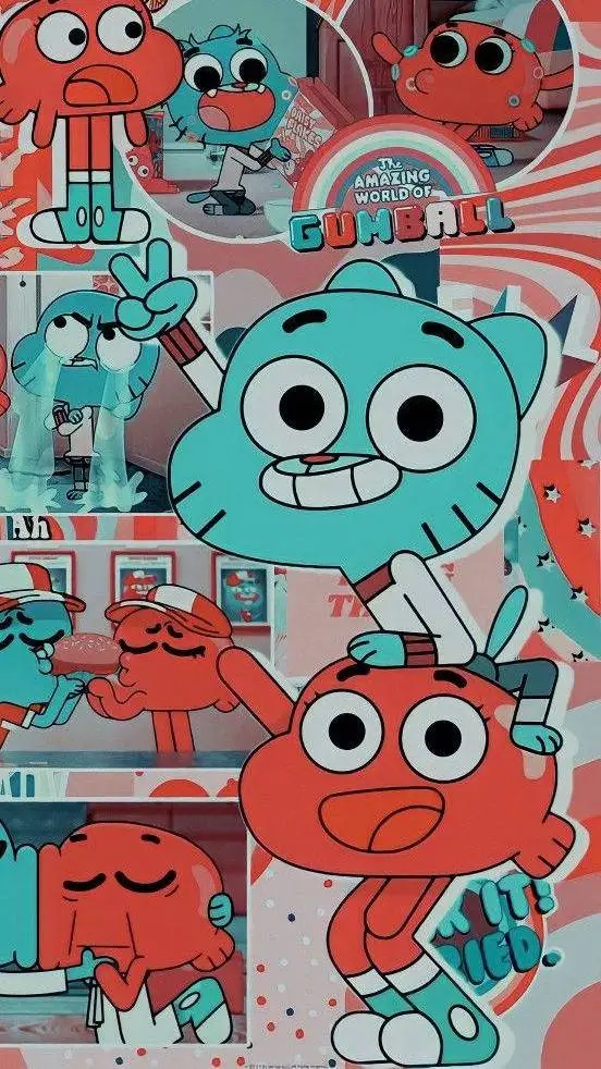 ai character: gumball  background