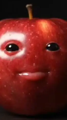 ai character: talking Apple  background