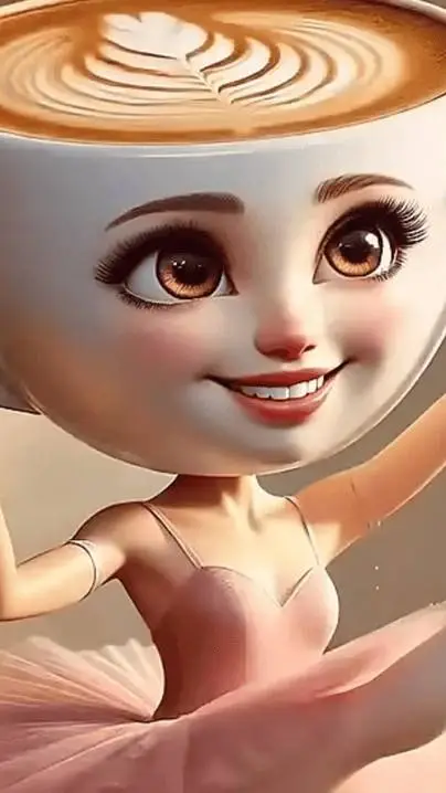 ai character: Ballerina Cappucia background