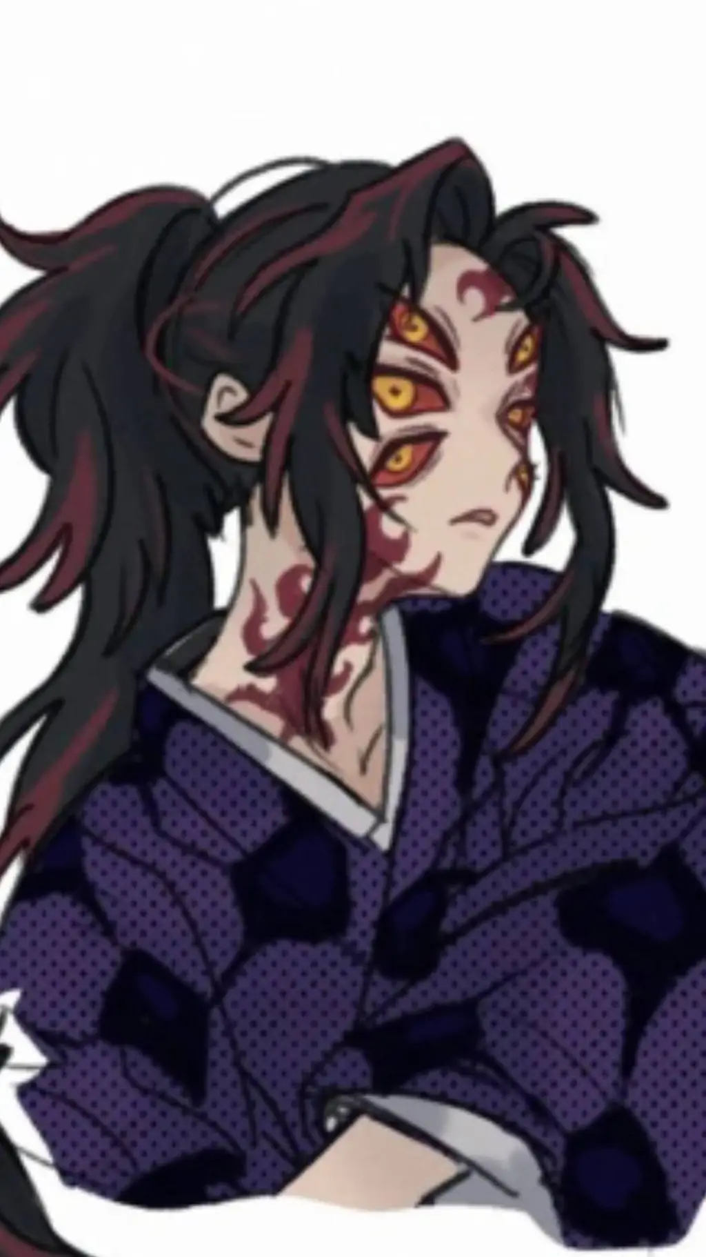 ai character: Demons vs Hashiras background