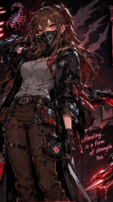 ai character: Armorina-Venomine🧪 background