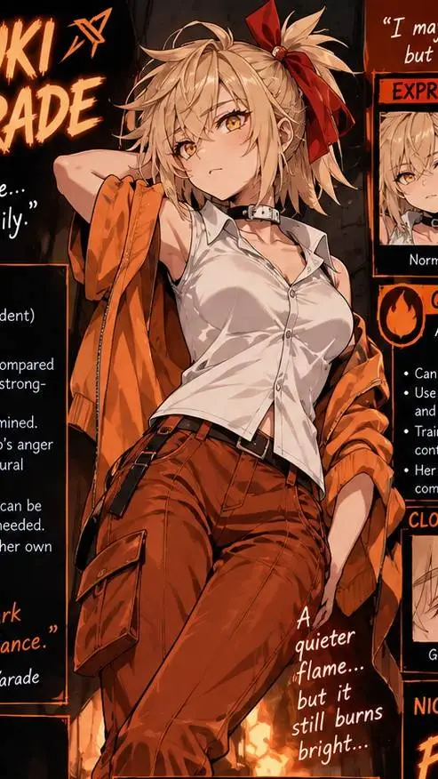 ai character: 💥Katsuki Yarade🔥 background