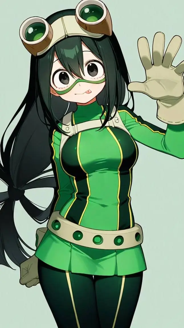 ai character: Tsuyu Asui background