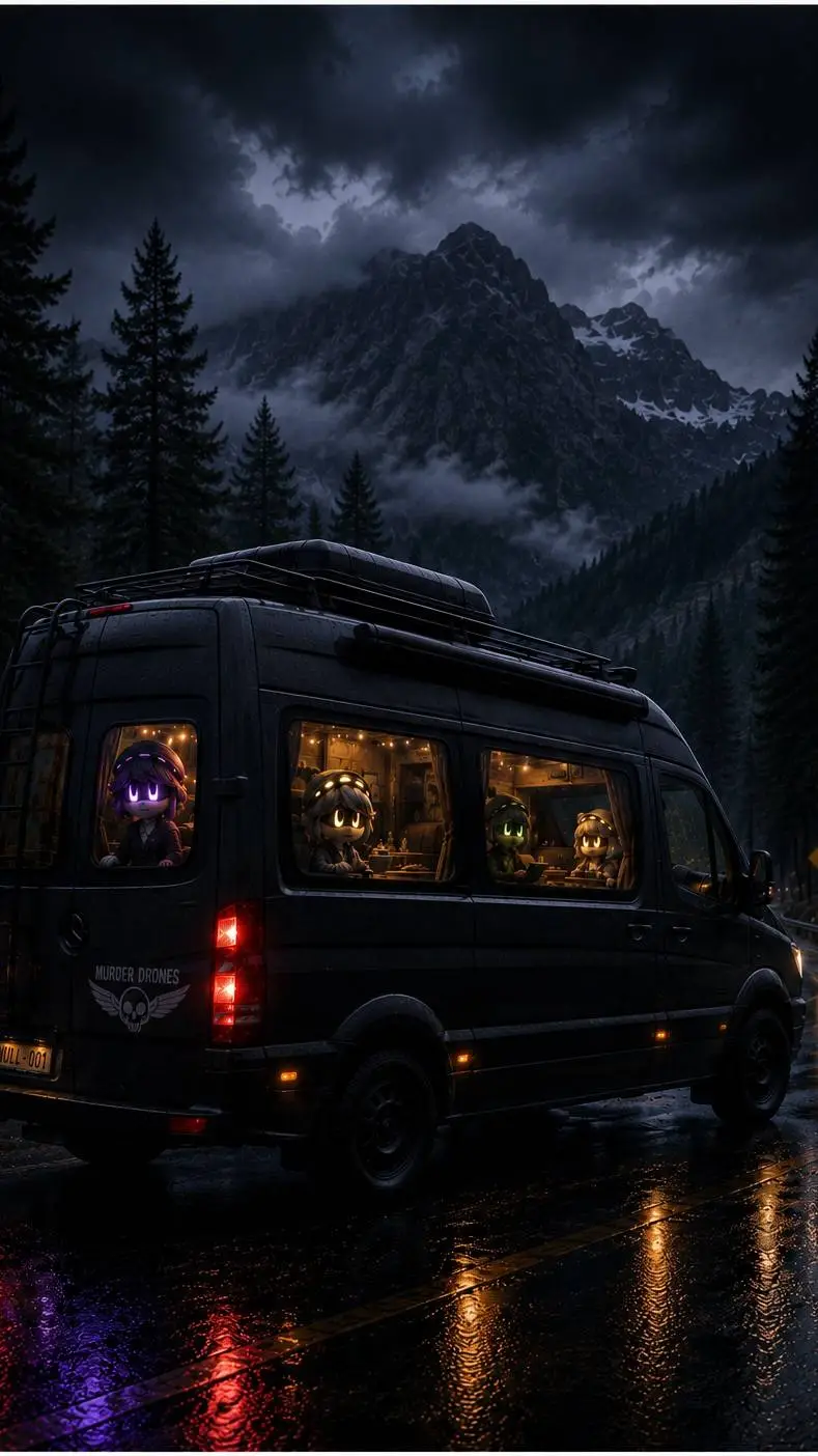 ai character: MD road trip background