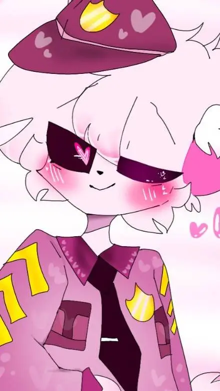ai character: poley pink background