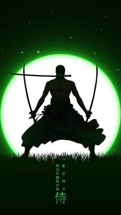 ai character: Zoro perdido background