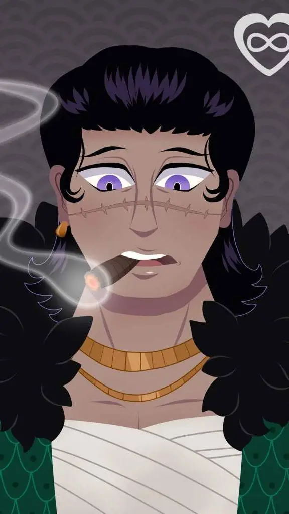 ai character: Og meets Swap au background